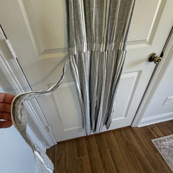 Cloth & Stone striped linen blend jumpsuit Sz Small coastal chic boho - Picture 3 of 11